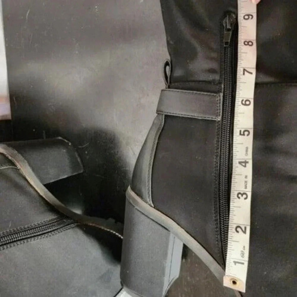 Chinese Laundry Jerry Over the knee in lug sole high heel boot black Whimsigoth - Picture 11 of 16